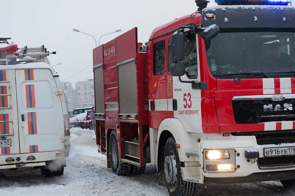 Жильцов многоэтажки в Московском районе Петербурга эвакуировали из-за пожара.