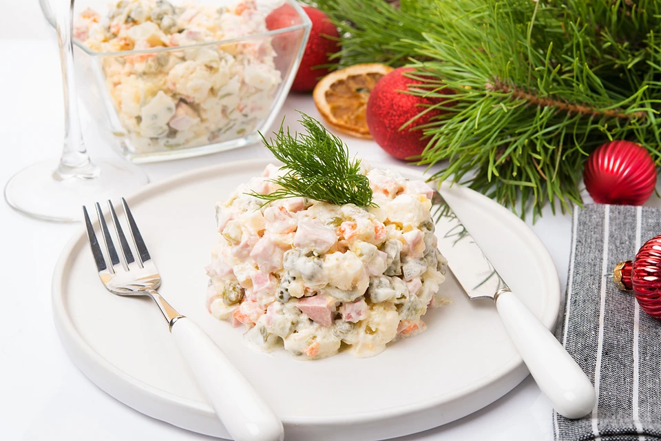 Самым популярным блюдом, ожидаемо, стал салат «Оливье»