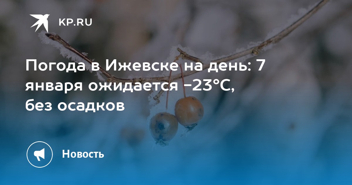 Прогноз погоды в ижевске на день