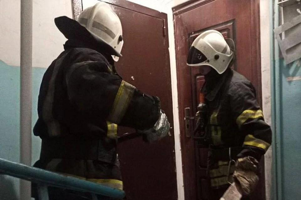 В Мариуполе сотрудники МЧС спасли на пожаре мужчину в пятиэтажном доме. Фото: МЧС ДНР