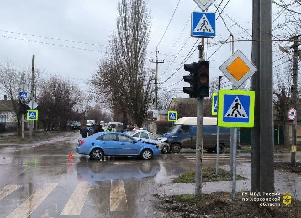 По факту ДТП проводится проверка ФОТО: ГУ МВД России по Херсонской области