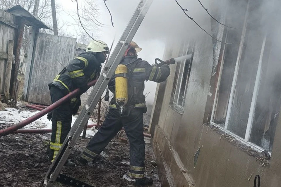 В период с 22 по 28 января на территории ЛНР произошло 36 пожаров с девятью погибшими. Фото - МЧС ЛНР