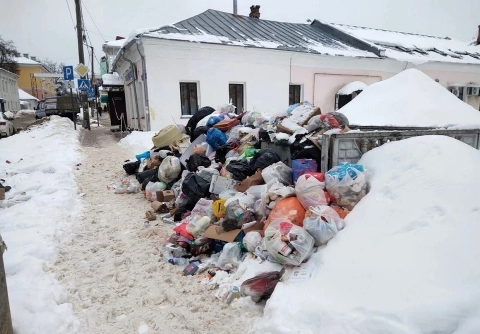 На улице Достоевского вновь возникли проблемы с вывозом мусора