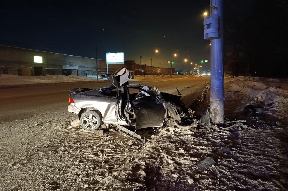 Водитель не выжил после аварии. Фото: Госавтоинспекция Новосибирска