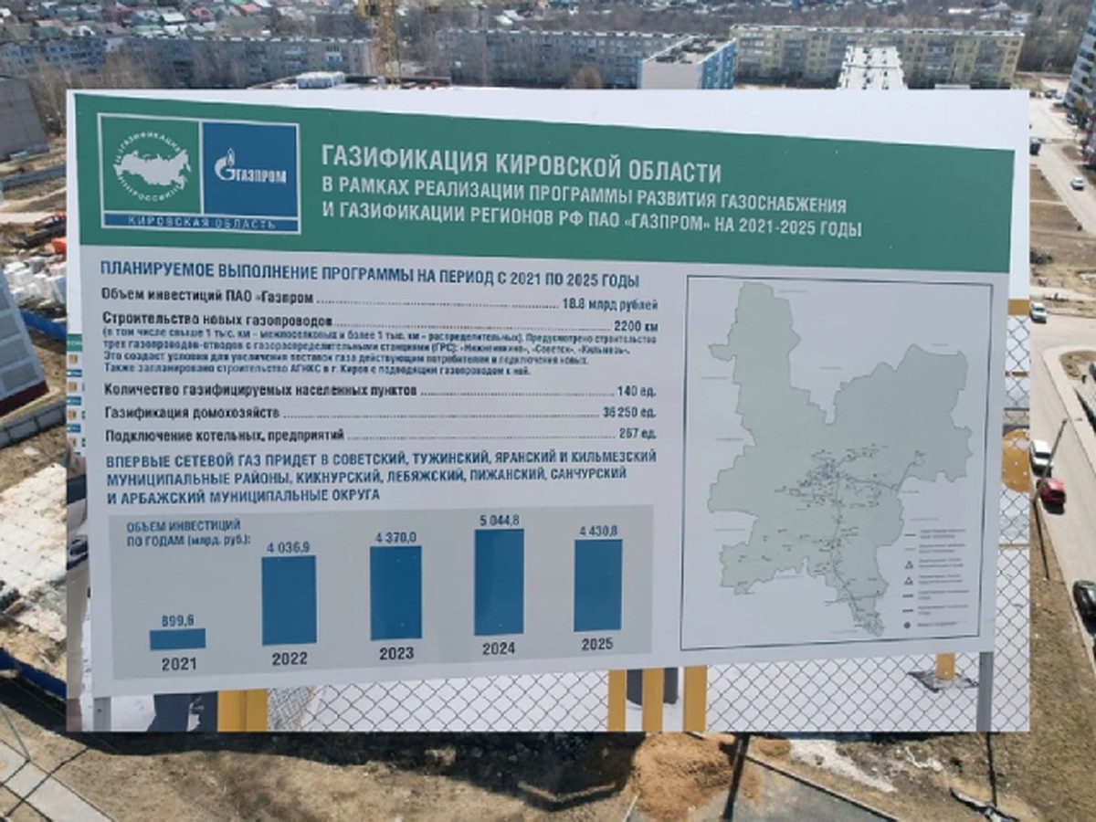 Тепло в каждый дом». Киров планируется полностью газифицировать к 650-летию  города - KP.RU