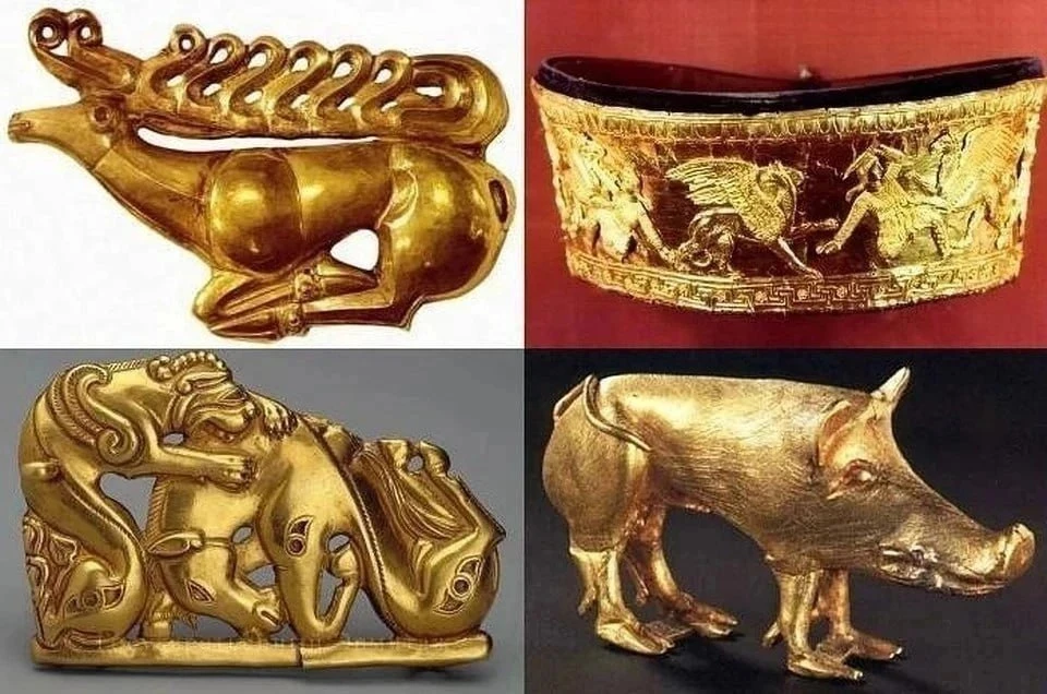 В основу коллекции скифского золота входят