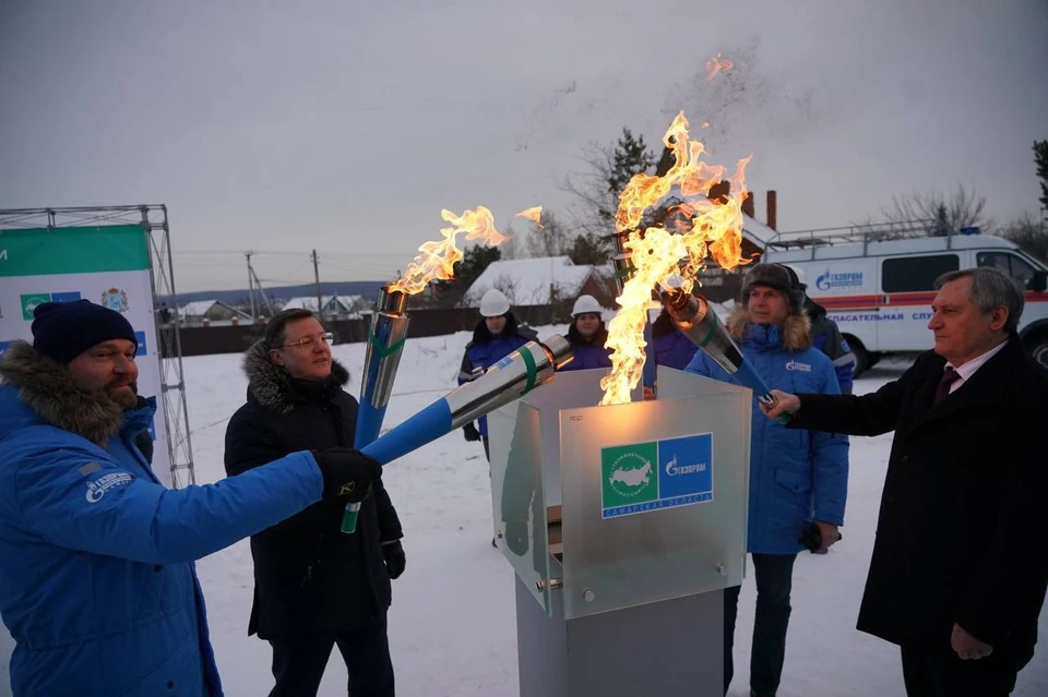 Протяженность первого этапа внутрипоселковых газовых сетей составляет 1 км. / Фото: Дмитрий Бурлаков