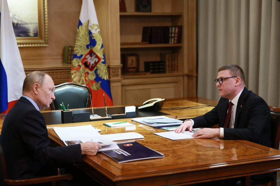 Текслер доложил Путину основные показатели в регионе. Фото: пресс-служба губернатора.