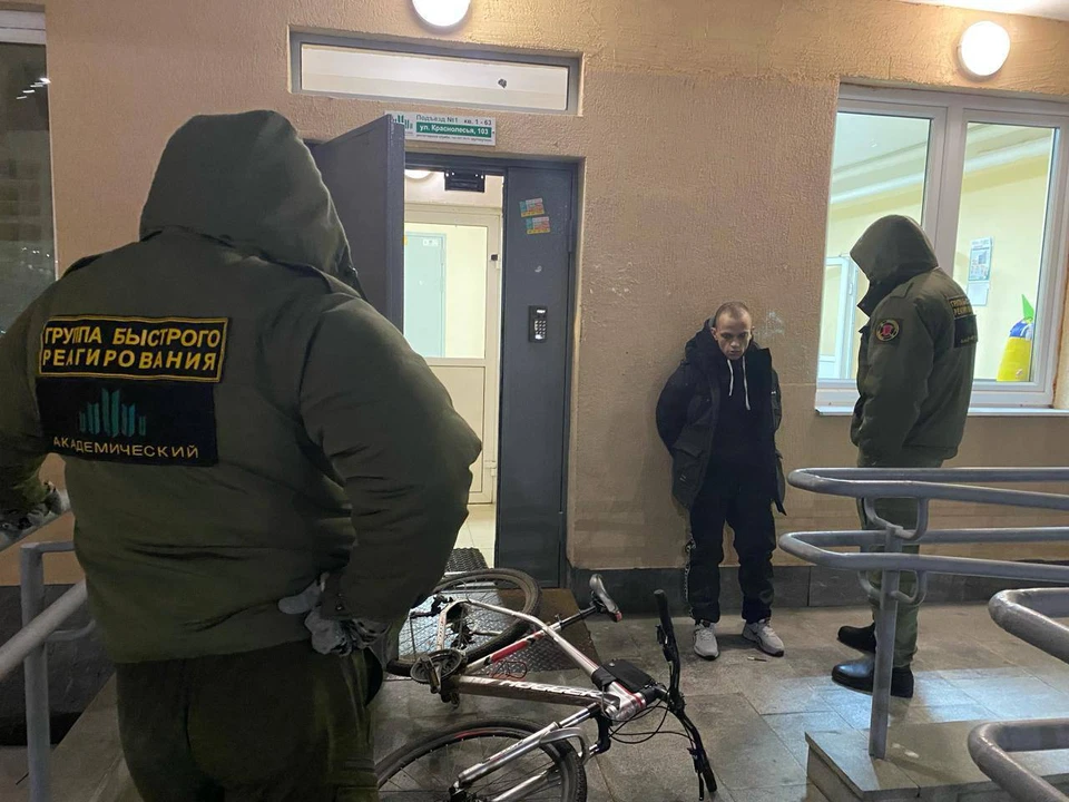 В Академическом поймали веловора, разыскиваемого с начала февраля. Фото: УК «Академический»