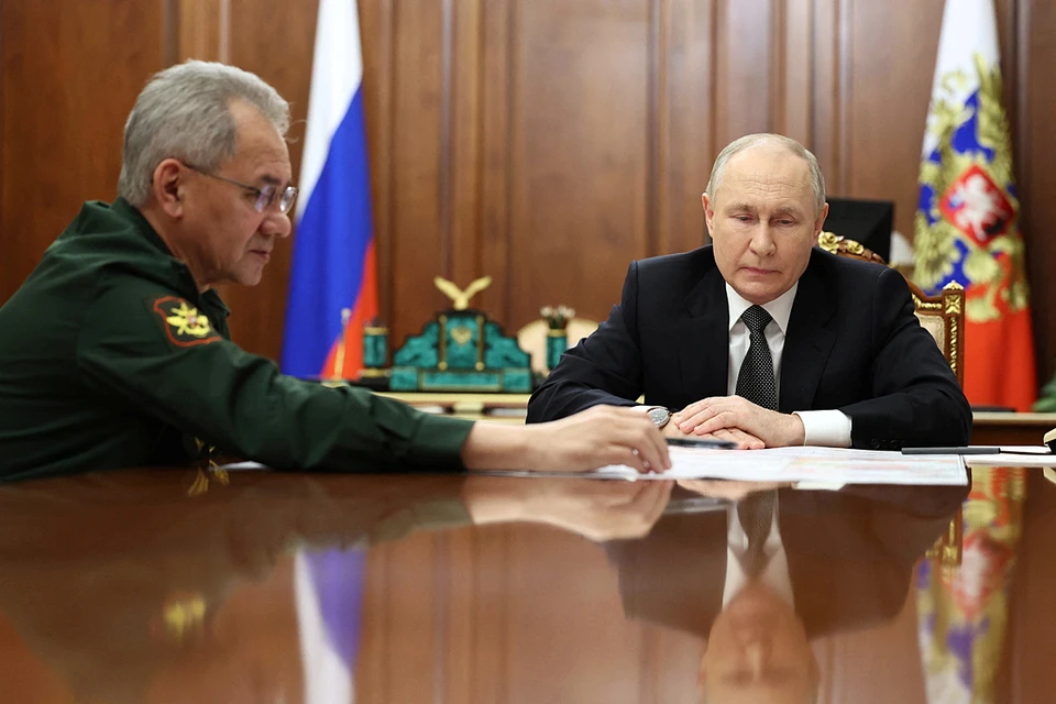 В четверг Владимир Путин принял в Кремле Сергея Шойгу