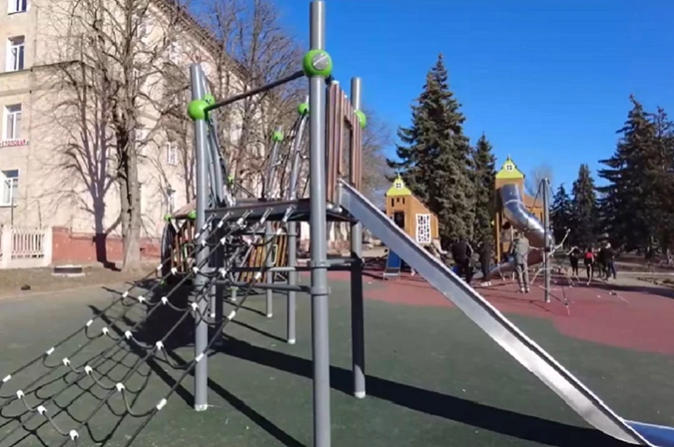 В Донецкой Народной Республике реализуют проекты по созданию комфортной городской среды. Фото: ТГ/Солнцев