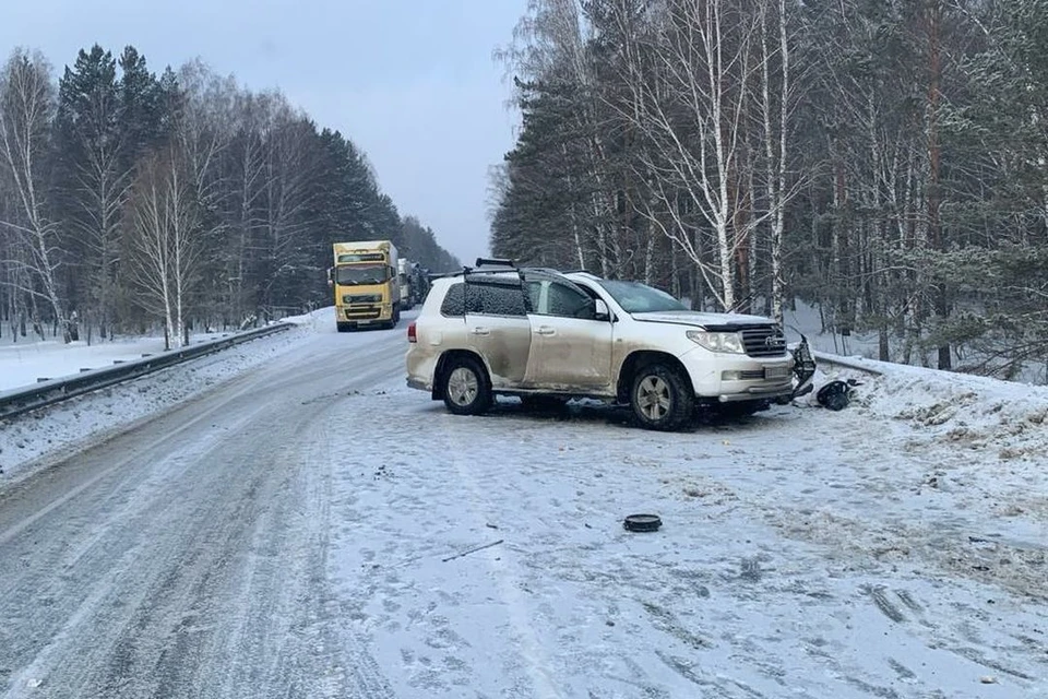 Водитель погиб на трассе. Фото: Госавтоинспекция по НСО