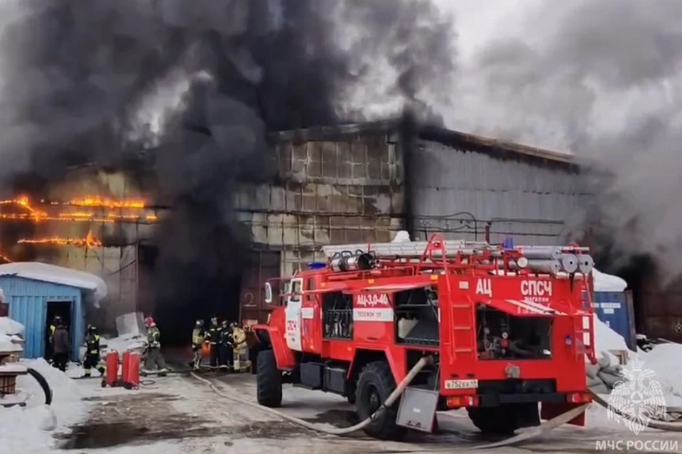 Магаданские пожарные предотвратили ущерб на пять миллионов рублей Фото: скриншот с видео