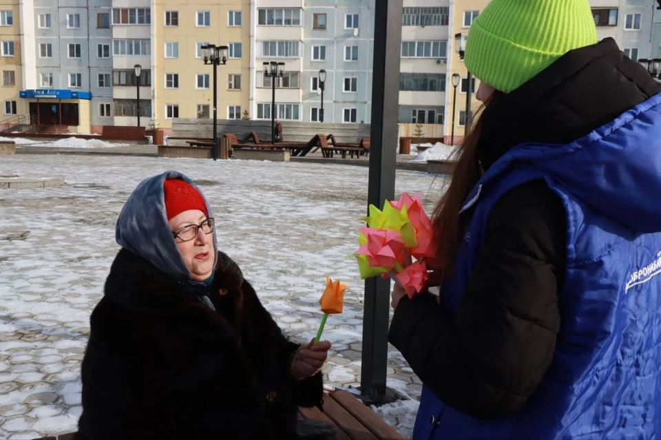 Всероссийскую акцию «Вам, любимые» провели в Братске. Фото:администрация Братска