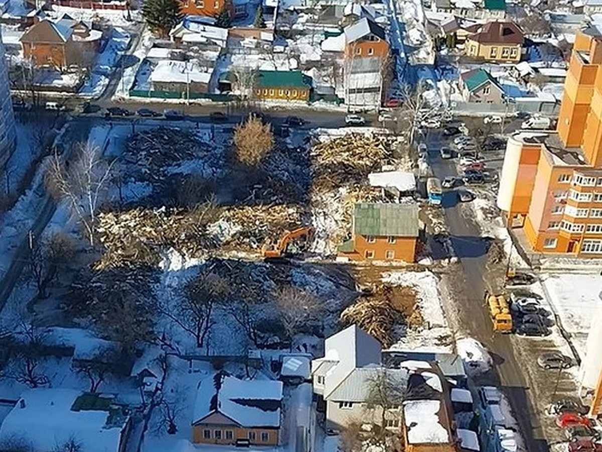 Полквартала частных домов в рязанской Горроще снесли под строительство  высотки - KP.RU