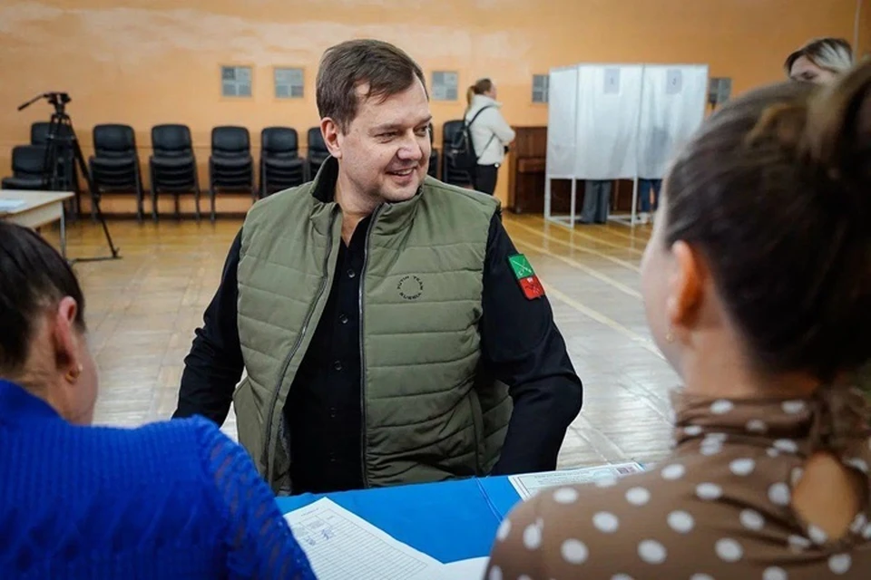 Губернатор Запорожской области Евгений Балицкий поздравил жителей региона с проведением выборов президента России. Фото - губернатор Запорожской области Евгений Балицкий