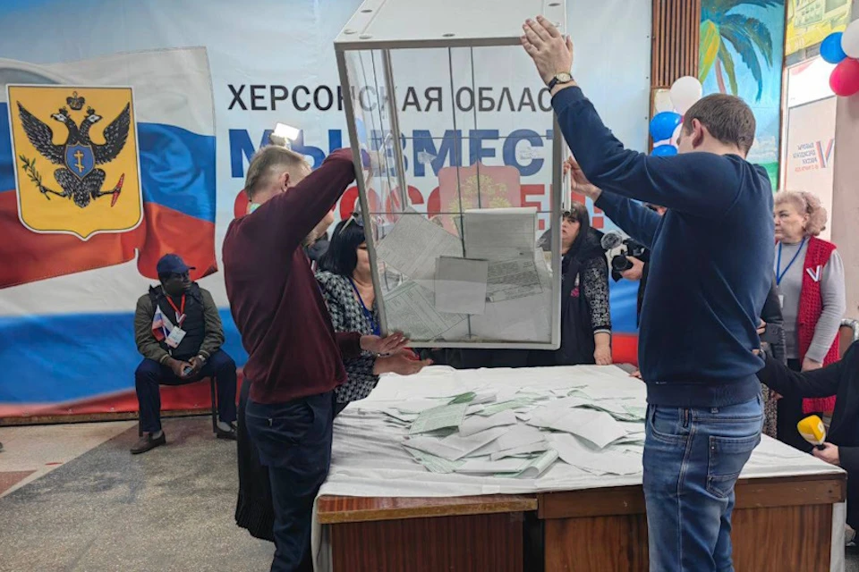 Выборы в Херсонской области прошли без нарушений Фото: ТГ-канал Игоря Кастюкевича