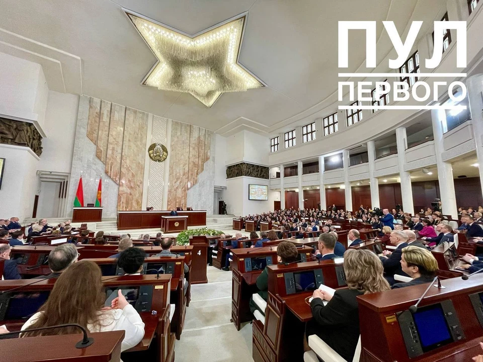 Лукашенко пояснил, что должно быть главным итогом работы белорусского парламента. Фото: телеграм-канал «Пул Первого»