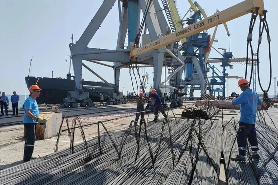Более 20 тысяч тонн грузов Мариупольский порт отправил с начала года. Фото: Минстрой ДНР