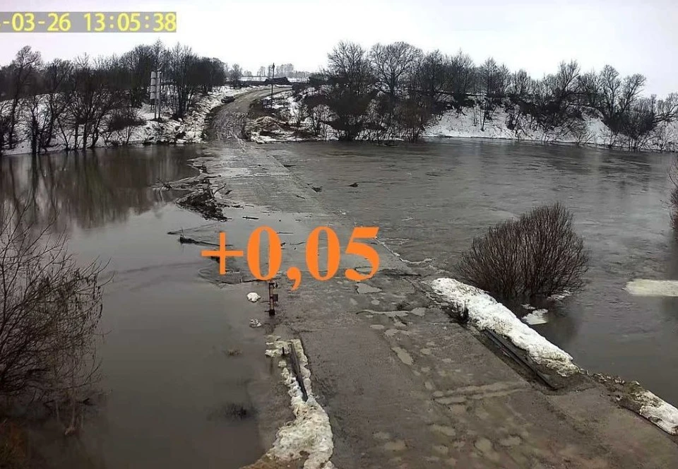 В Белевском районе Тульской области из-за подтопленного моста заблокированы пять населенных пунктов