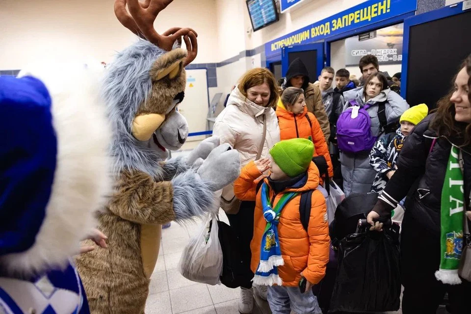 В Нижневартовск приехали 108 детей из Белгородской области. Фото: телеграм-канал главы Нижневартовска