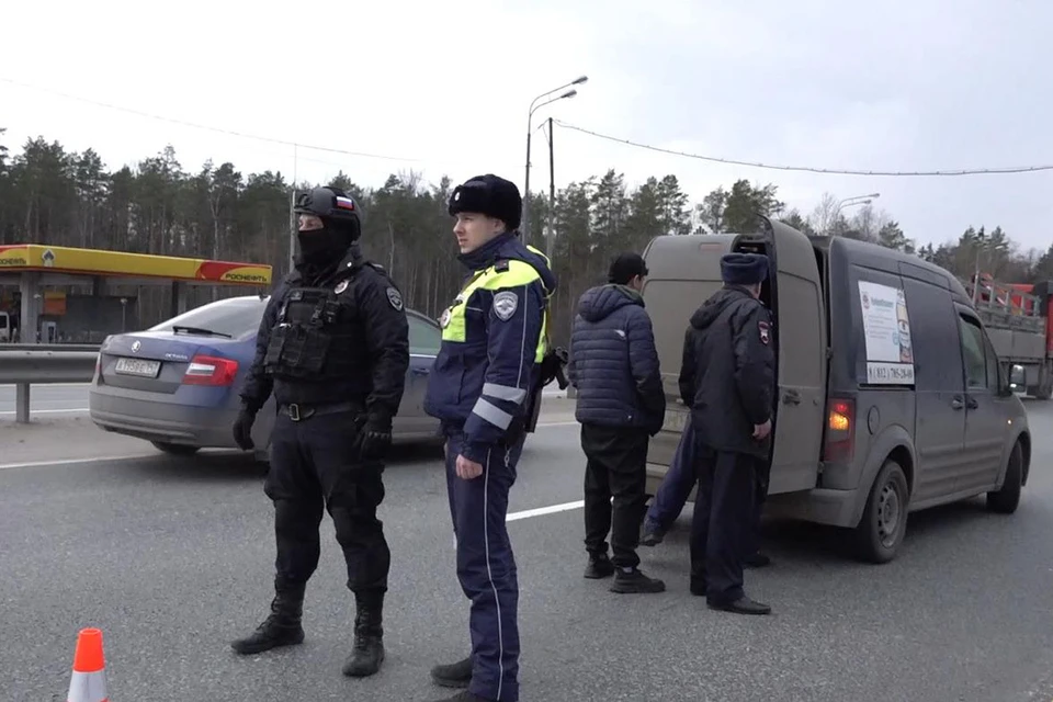 Полиция устроила тотальную проверку водителям. Фото: кадр из видео ГУ МВД России по Санкт-Петербургу и Ленобласти.