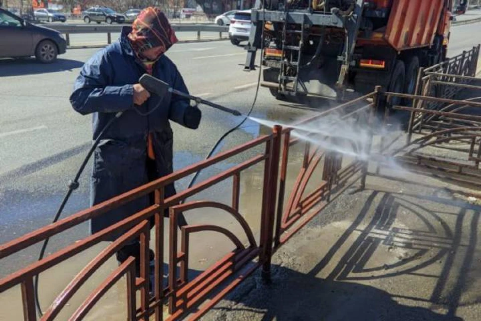 В выходные в Иркутске уборка на улицах проводилась в усиленном режиме