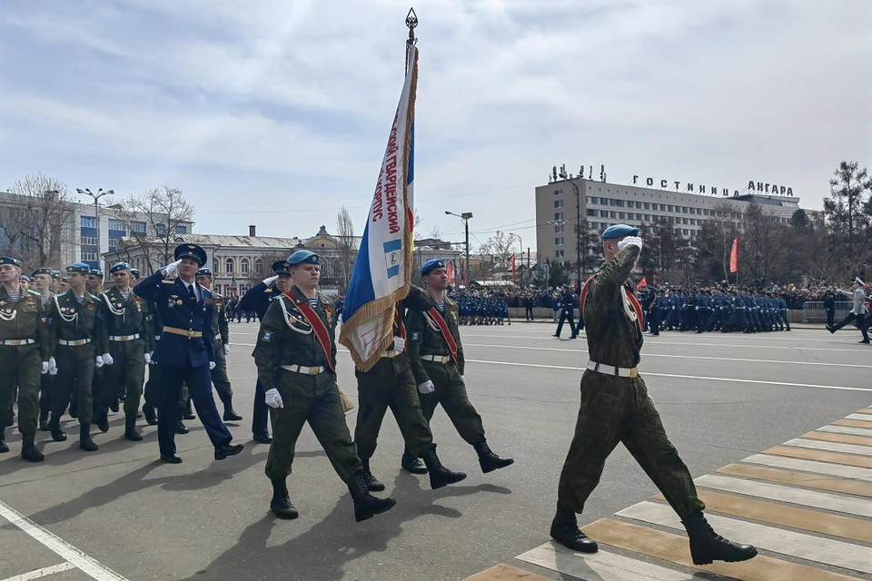 В апреле-мае в Иркутске пройдет пять репетиций Парада Победы 9 мая