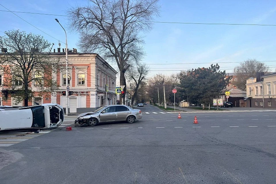 Авария произошла на улице Московской. Фото: управление Госавтоинспекции России по Ростовской области