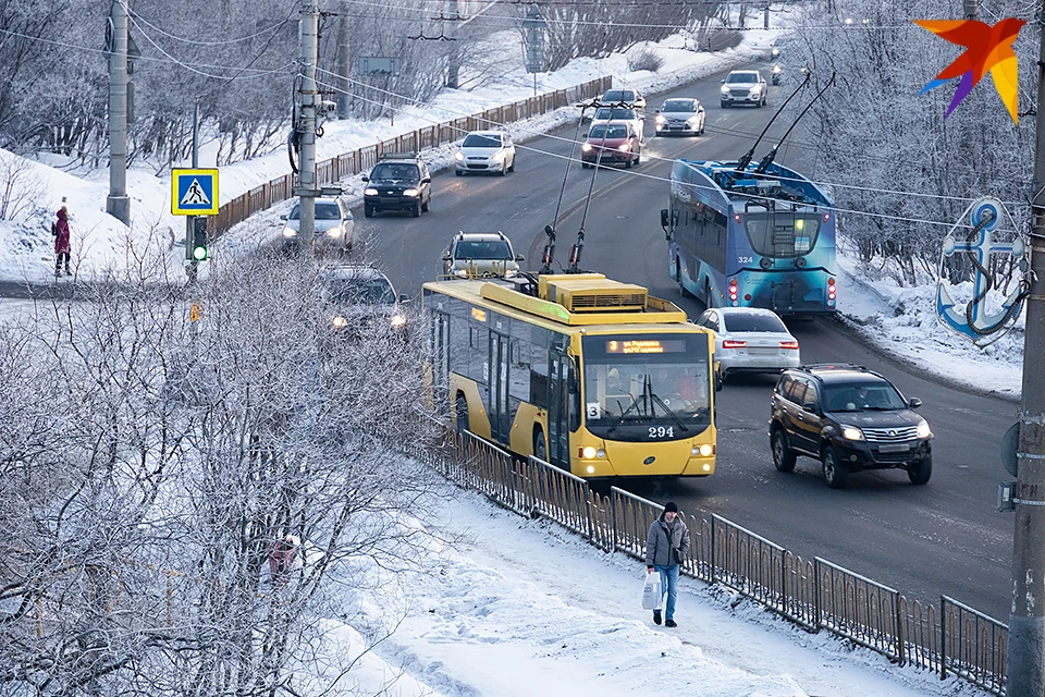 Днем 10 апреля не все жители Мурманска смогли уехать на троллейбусах.