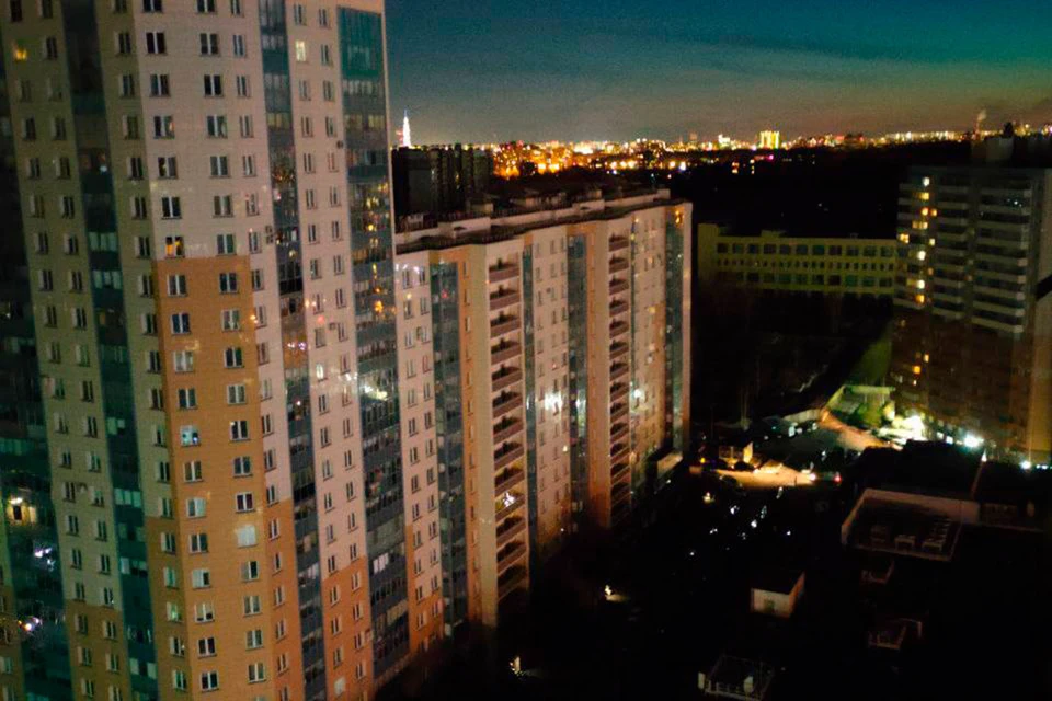 Массовое отключение света произошло на севере Петербурга вечером 12 апреля. Фото: t.me/true_piter