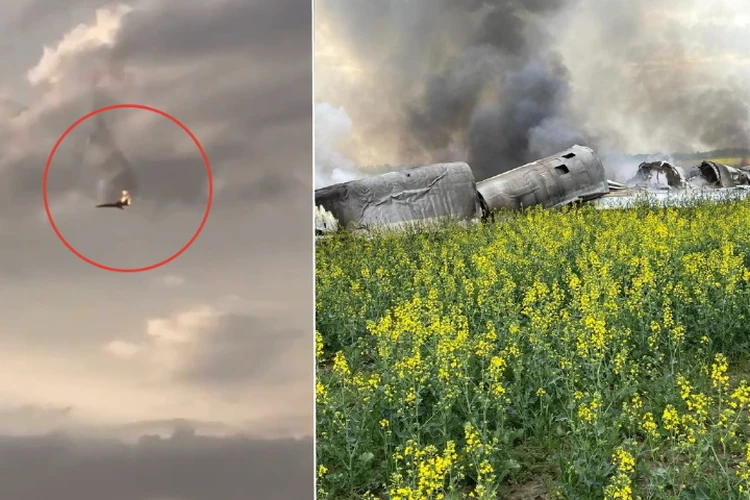 Самолет Минобороны упал на Ставрополье: появилось видео с крушением, пилоты живы