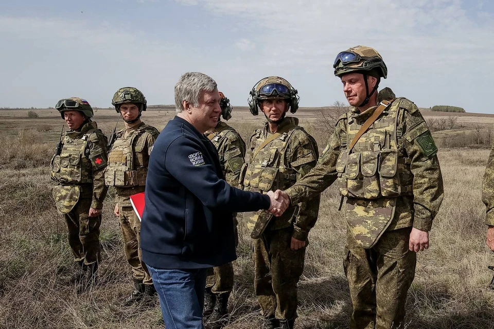 Губернатор Алексей Русских на Троцком полигоне ФОТО: телеграм-канал Алексея Русских