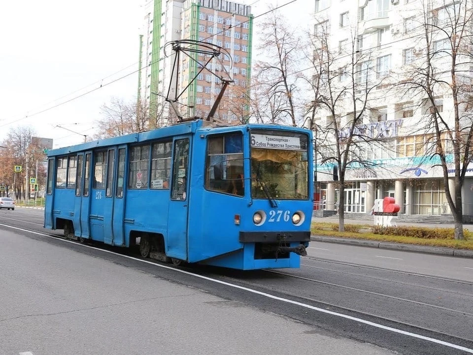 На проспекте Октябрьском в Новокузнецке проведут демонтаж и замену трамвайных путей. Фото: телеграм-канал Сергея Кузнецова.