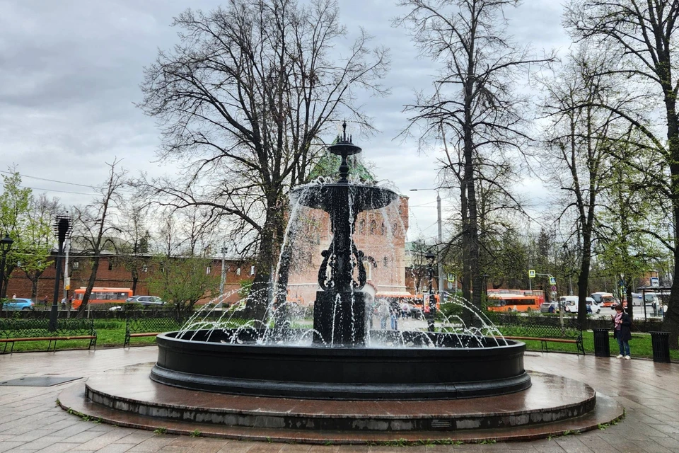 Главный городской фонтан запустили в Нижнем Новгороде. Фото: АО «Нижегородский водоканал»