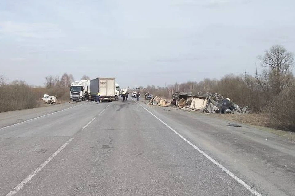 В Красноярском крае столкнулись сразу шесть автомобилей. Фото: ГИБДД