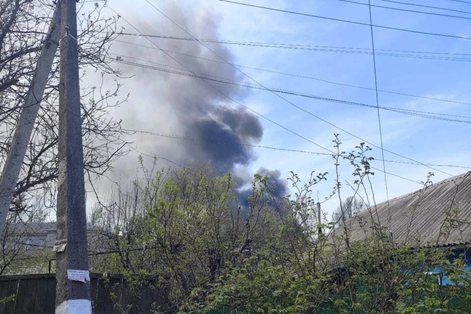 Губернатор Стровойт: после обстрела ВСУ в деревне Курской области начался пожар