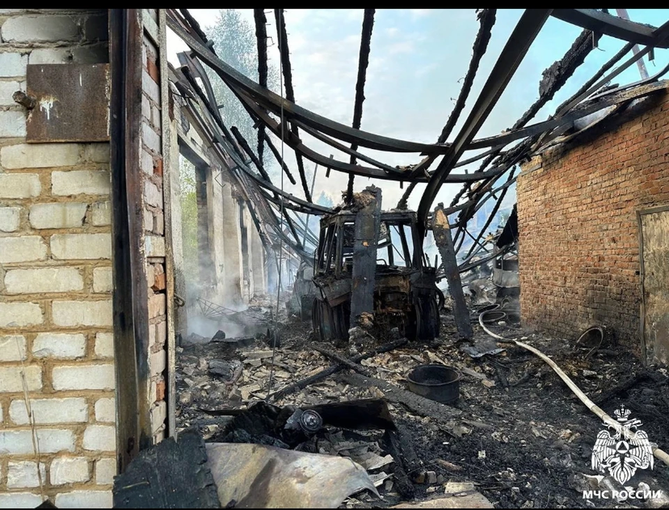 Пилорама едва не сгорела в Рославльском районе Фото: ГУ МЧС России по Смоленской области