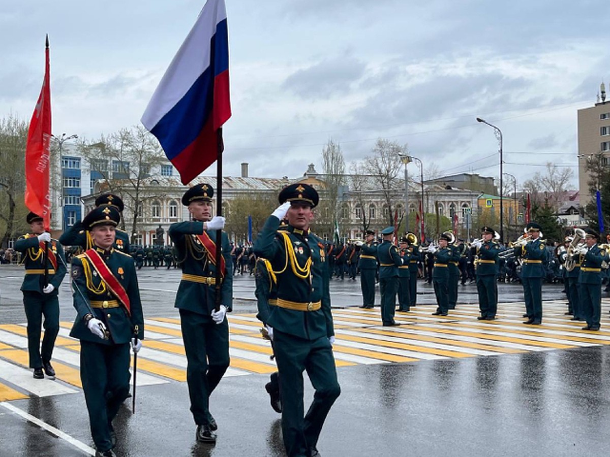 Фото и видео генеральной репетиции Парада Победы в Иркутске 7 мая 2024 -  KP.RU