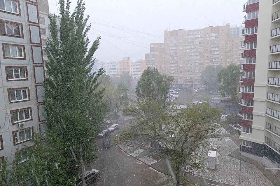 В Самаре вновь пошел майский снег