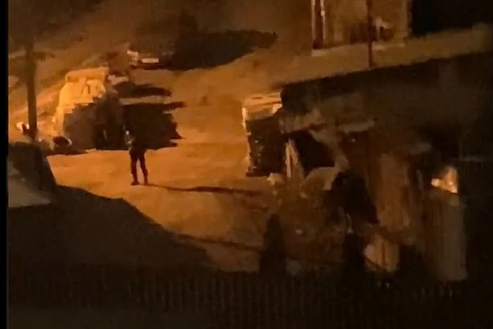 Стрельба была ночью. Фото: скриншот из видео, предоставленного читателями КП-Новосибирск