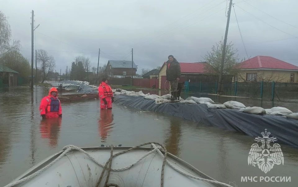 В одном из населенных пунктов Усть-Ишимского района Фото: ГУ МЧС по Омской области