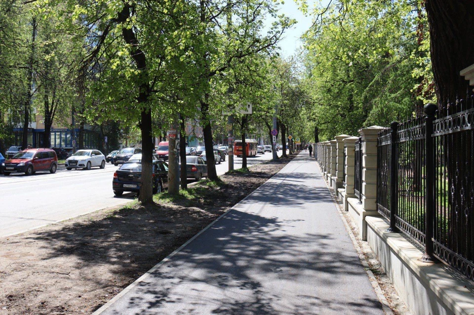 Тротуары отремонтировали на улице Белинского в Нижнем Новгороде.