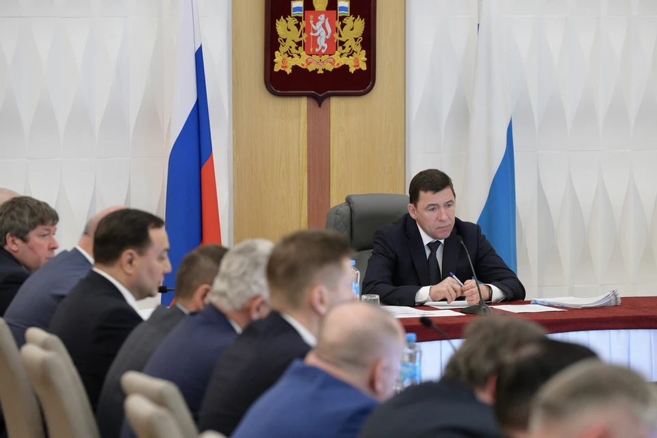 Евгений Куйвашев на заседании правительства региона в Ирбите