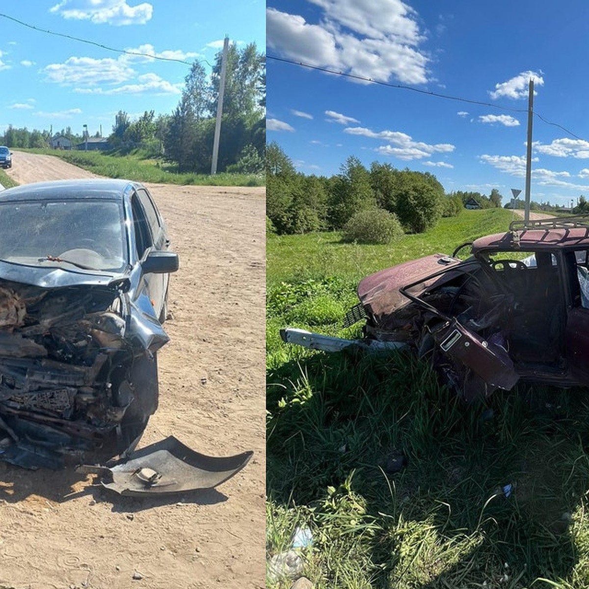 В Тверской области под Западной Двиной в ДТП пострадали два ребёнка 8 и 11  лет - KP.RU