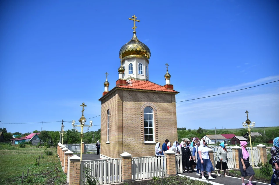 Владыка освятил храм-часовню в честь всех святых в селе Сарай-Гир. Фото: тг Оренбург православный