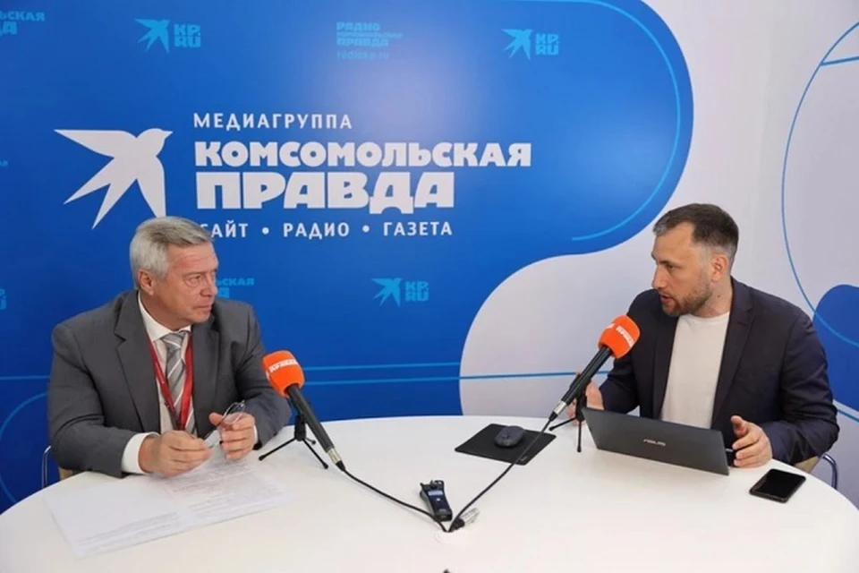 Василий Голубев рассказал о планах по развитию левобережья. Фото: пресс-служба губернатора Ростовской области
