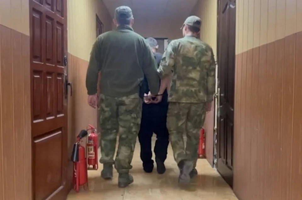 Подозреваемый задержан. Фото: скриншот видео МВД по ДНР