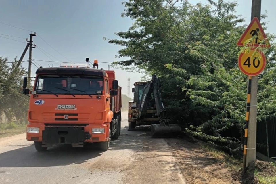 В Краснодаре начали ремонт подъездной дороги к поселку Победитель Фото: пресс-служба городской администрации