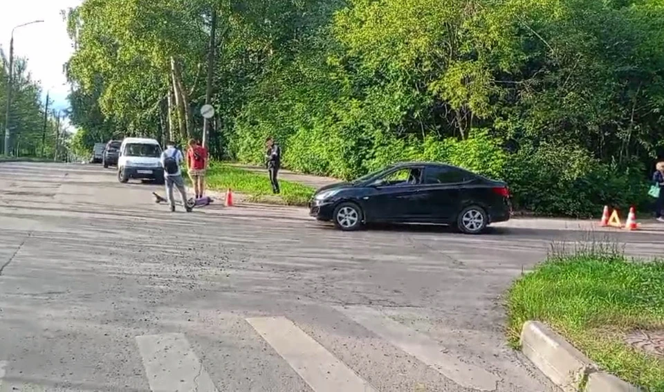Два подростка на самокате попали в ДТП в Нижнем Новгороде. Фото: пресс-служба УГИБДД по Нижегородской области.